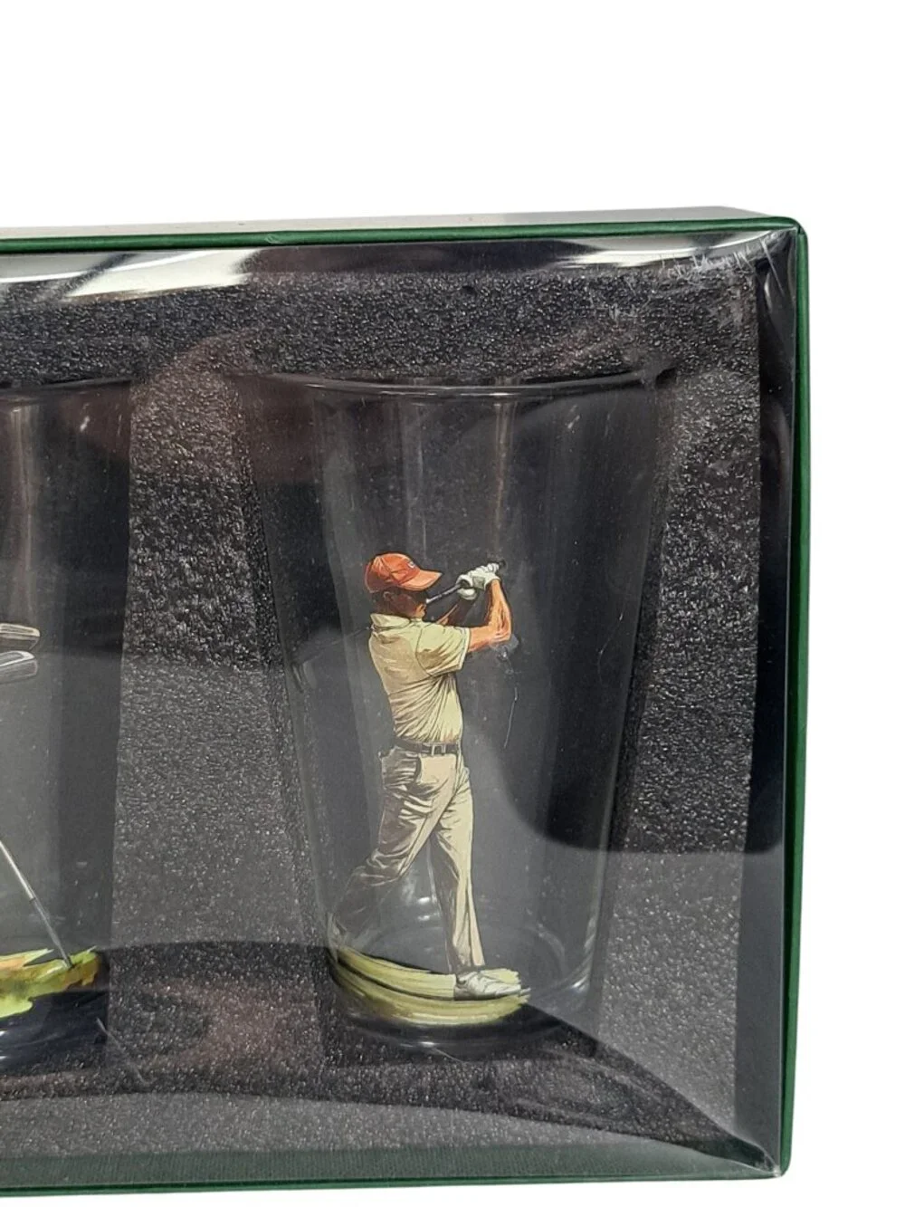Golf Club 4-Piece Pint Glass Set 16.oz Novelty Glass Cups